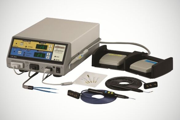 Radio wave apparatus for removing papillomas